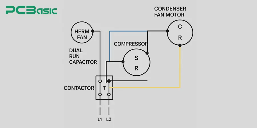 AC Capacitor Wiring Diagram